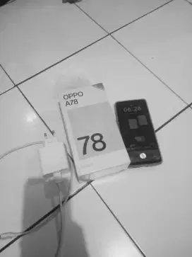 Oppo a78 nfc 4g 8+8/258 barang masih mulus no minus ..