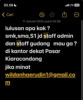 #Info Loker Bandung 2025