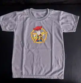 Kaos anak laki toy story abu murah