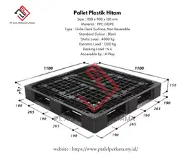 Pallet Plastik 110x110x15