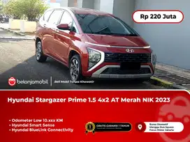 [LOW KM 10RB] Hyundai Stargazer Prime 1.5 4x2 AT Merah 2023/2024