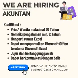 JOB VACANCY LOWONGAN KERJA AKUNTAN