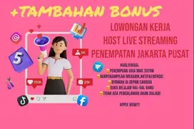 LOWONGAN LIVE STREAMING URGENT!!!