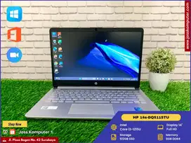 Laptop HP 14s-DQ5115TU Intel Core i3-1215U 8GB SSD 512GB Garansi Aktif