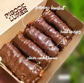 Pisang coklat lumer, Rp.3000/pcs