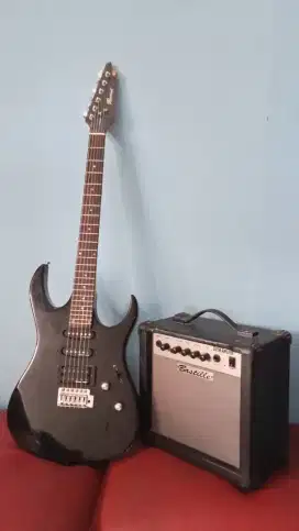 DIJUAL LENGKAP GITAR ELEKTRIK & AMPLI