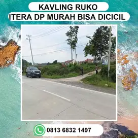 TANAH KAVLING RUKO ITERA DPINGGIR DUA JALUR KORPRI DP MURAH BISA DCICL