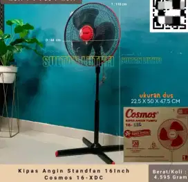 Kipas Angin Berdiri Cosmos 16 inch Stand Fan