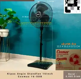 Kipas Angin Berdiri Cosmos 16 inch Stand Fan