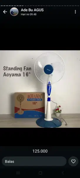 Kipas Angin Berdiri Aoyama 16 inch Stand Fan