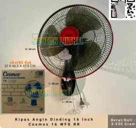 Kipas Angin Dinding Cosmos 16 inch Wall Fan