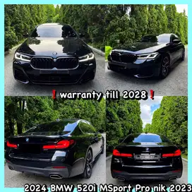 2024 bmw 520i MSport Pro Nik 2023 warranty 330i g30 facelift 530i 320i