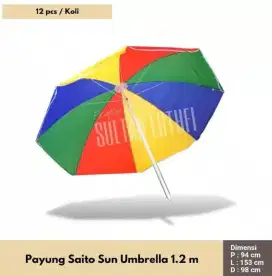 Payung Gerobak Jualan Saito Sun Umbrella aneka ukuran