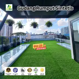 sintetis rumput hijau