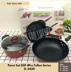 Panci Set Teflon GSF 4 pcs