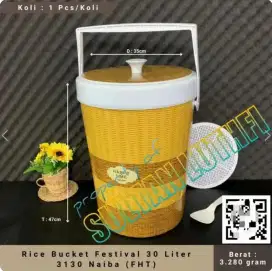 Rice Bucket Festival 30 liter Naiba