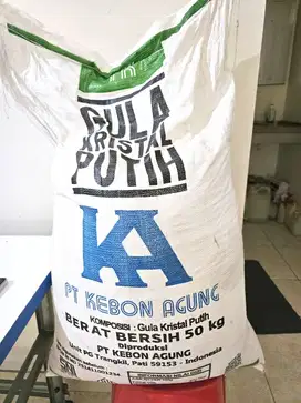 Gula Pasir Kebon Agung 50kg jual murah(warung tutup) hanya tinggal 1