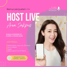 URGENT, LOWONGAN HOST LIVE