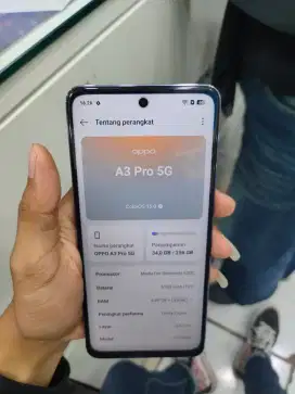 Oppo a3 pro 5g ram 8/256 barang full set mulus normal ceksepuasnya