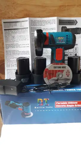 Gerinda mini 3 inch + 3 batt 12v , harga nett 275rb kapuk raya