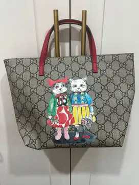 Gucci X Yuko Higuchi Shoulder Tote Red