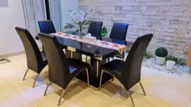 DIJUAL MURAH MEJA MAKAN INFORMA PLUS KURSI 6 pc