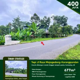 Tanah jln raya Mojogedang Karangpandan