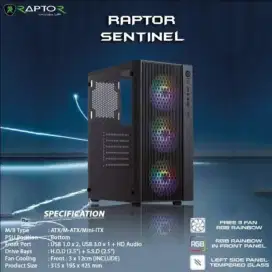 Chasing PC Raptor Sentinel with 3 RGB FAN