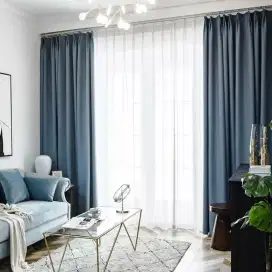 Jual tirai jendela gordyn hordeng gorden wallpaper dinding rollblind v