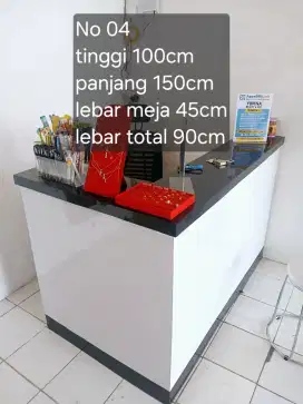 Jual meja kasir dan rak toko