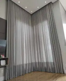 Jual tirai jendela gordyn hordeng gorden wallpaper dinding rollblind v