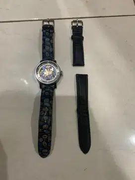 Fossil Jam Tangan ME3136 with navy strap flower original fossil