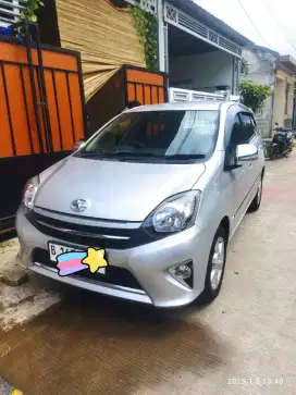 TOYOTA AGYA TAHUN 2015 TIPE G MANUAL PAjak on km 97rb jual 85 net