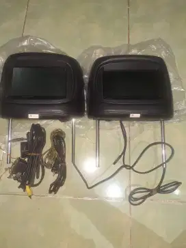 Headrest  dan Audio mobil 3 Barang 850K