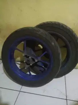 Roda depan belakang aerox + ban