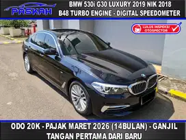 TAX=14.Bulan GANJIL Bunga=5% Odo=20k BMW 530i Luxury G30 2019 Nik 2018