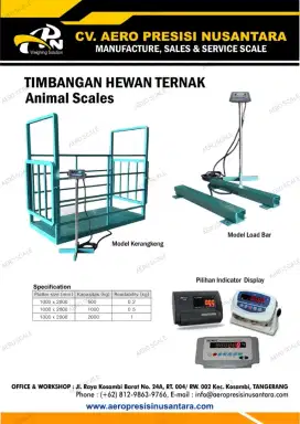 Timbangan sapi kapasitas 2 Ton