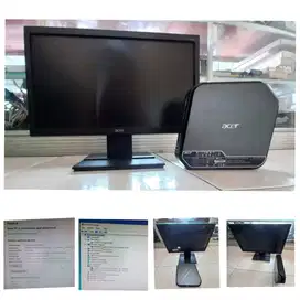 Paket 1 Set Mini PC + Monitor Acer 20Inch