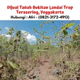 Dijual Tañah Bukitan Landai Trap Terasering, Yogyakarta