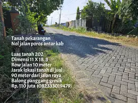 Tanah pekarangan termurah balong panggang