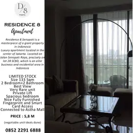 RESIDENCE 8 SENOPATI 133sqm,VERY RARE,STOCK TERBATAS 5,8M