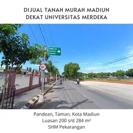 Jual Tanah Murah Madiun Taman, Siap AJB Notaris, Dekat UNMER