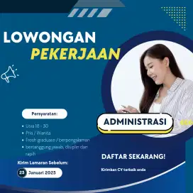 Lowongan kerja admin