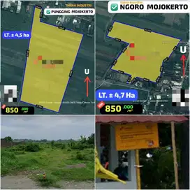 DIJUAL TANAH INDUSTRI DI MOJOKERTO NGORO DAN PUNGGING