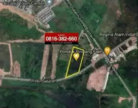 Dijual Tanah keras 13.500m2 Jln Gub H Bastari Jakabaring Palembang