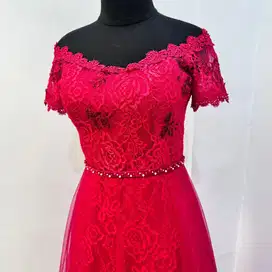 Prom Dress Merah Pesta