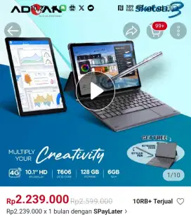 Tab advan sketsa pemakaian 2 minggu