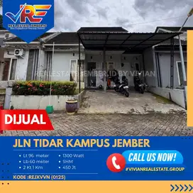 RUMAH DI JLN TIDAR KAMPUS SUMBERSARI JEMBER