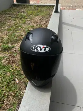 Helm KYT R10 Solid Black Doff Full Face - XXL