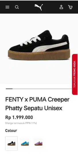 Jual sepatu PUMA x FENTY Creeper Phatty by Rihanna